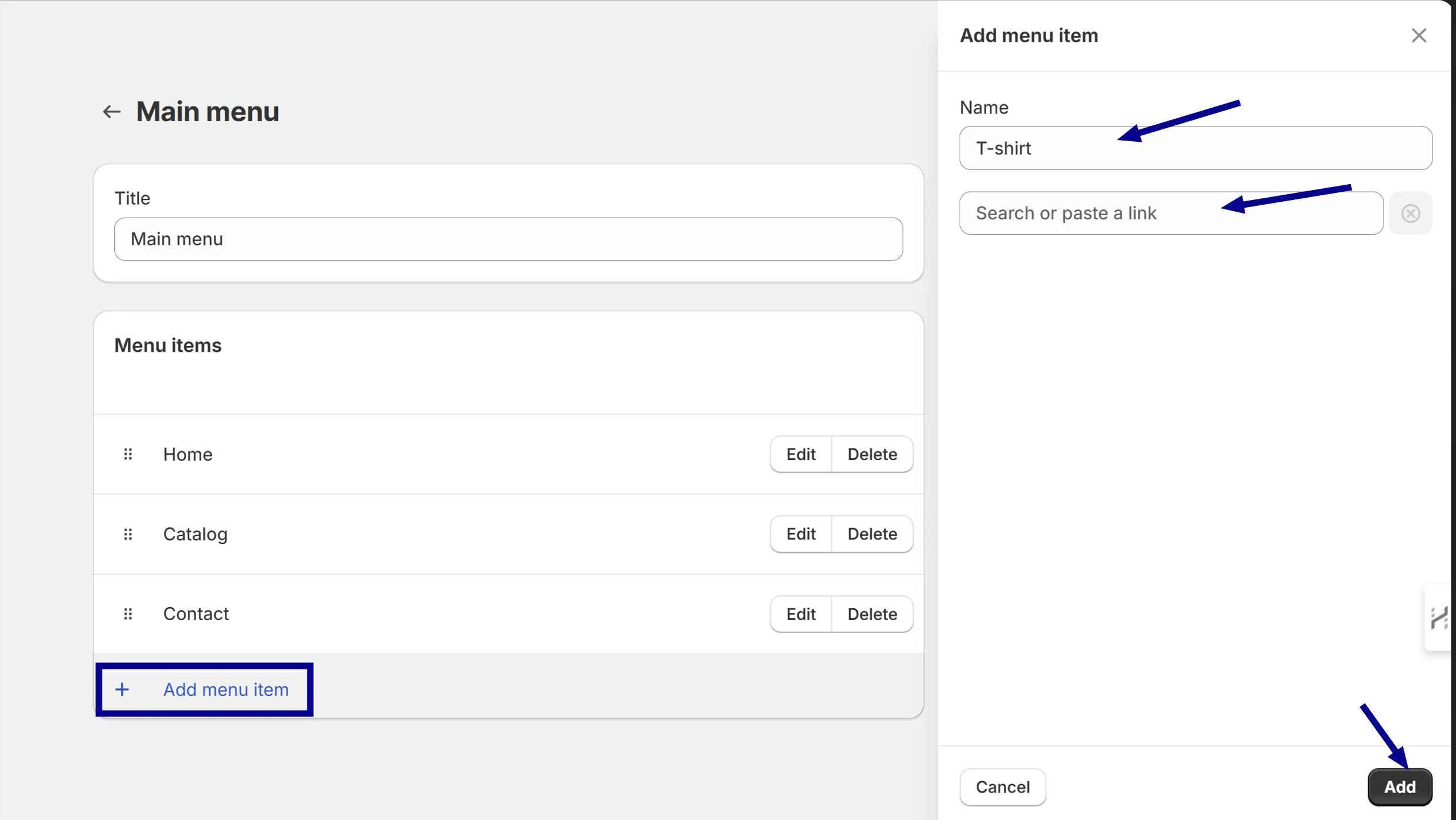 Add Drop-Down Menu From Main Menu on Desktop 3